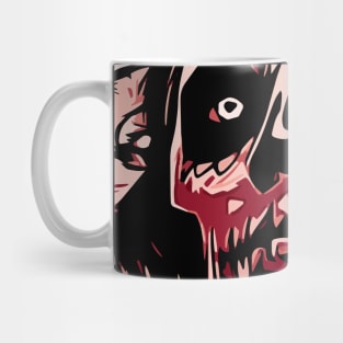 Red demon face Mug